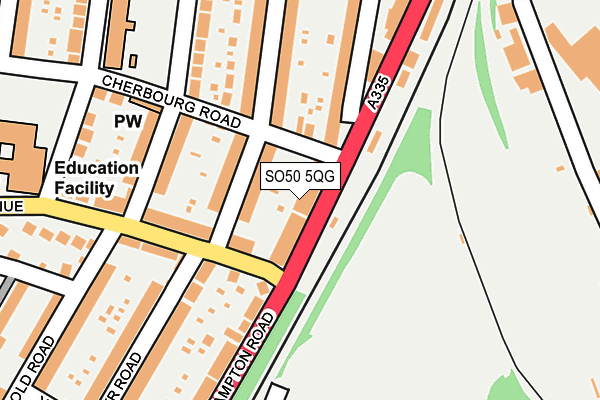 SO50 5QG map - OS OpenMap – Local (Ordnance Survey)