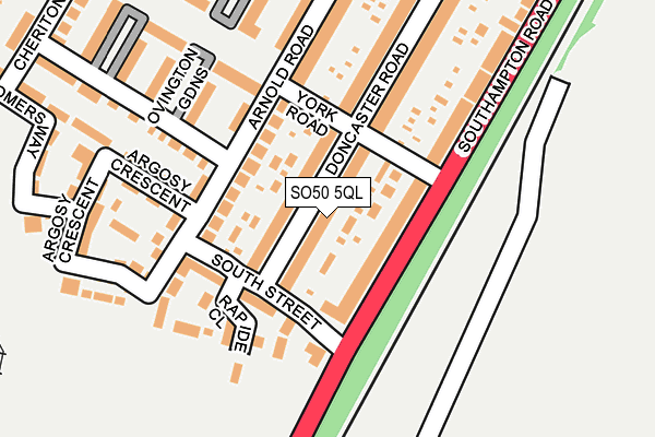 SO50 5QL map - OS OpenMap – Local (Ordnance Survey)