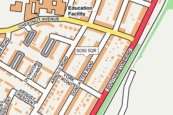 SO50 5QR map - OS OpenMap – Local (Ordnance Survey)