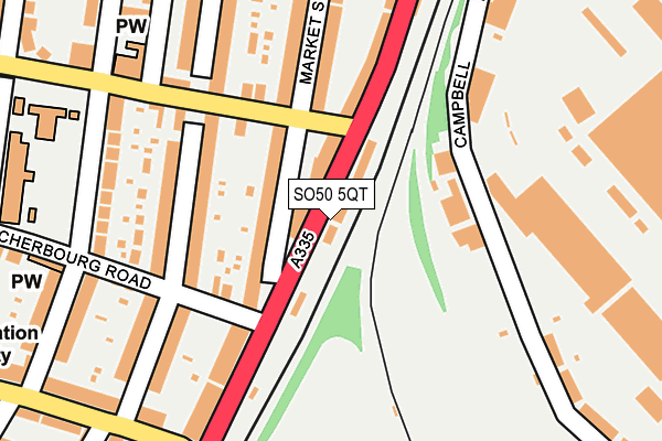 SO50 5QT map - OS OpenMap – Local (Ordnance Survey)