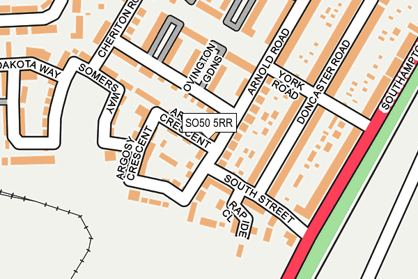 SO50 5RR map - OS OpenMap – Local (Ordnance Survey)