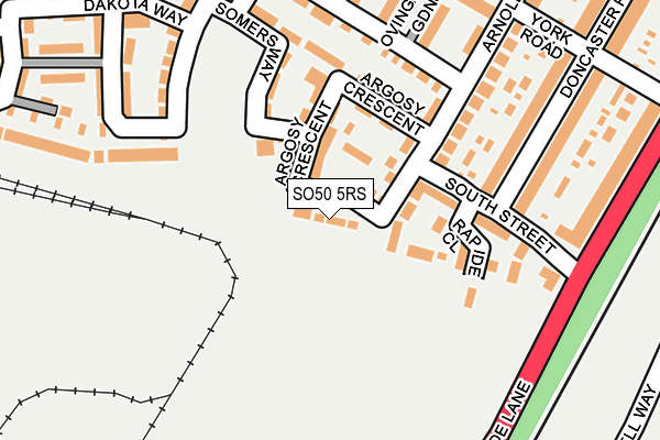 SO50 5RS map - OS OpenMap – Local (Ordnance Survey)