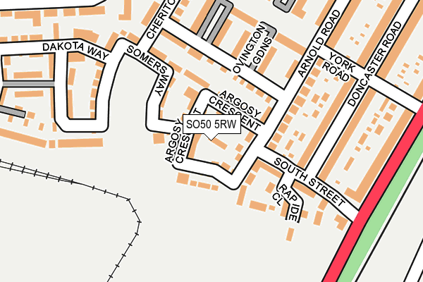 SO50 5RW map - OS OpenMap – Local (Ordnance Survey)