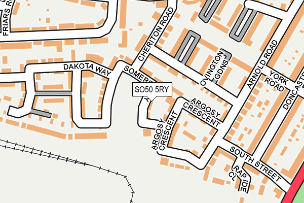 SO50 5RY map - OS OpenMap – Local (Ordnance Survey)