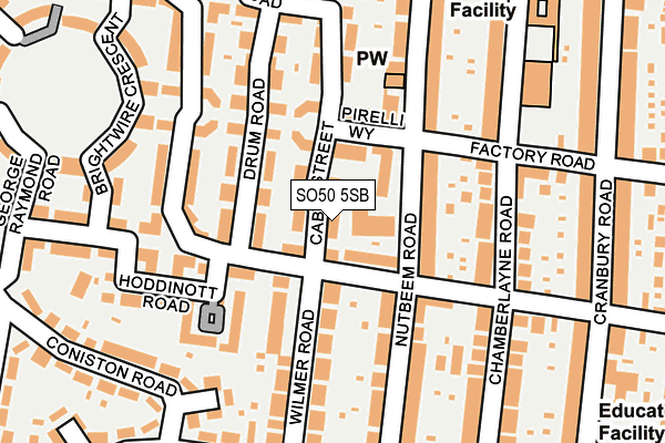 SO50 5SB map - OS OpenMap – Local (Ordnance Survey)