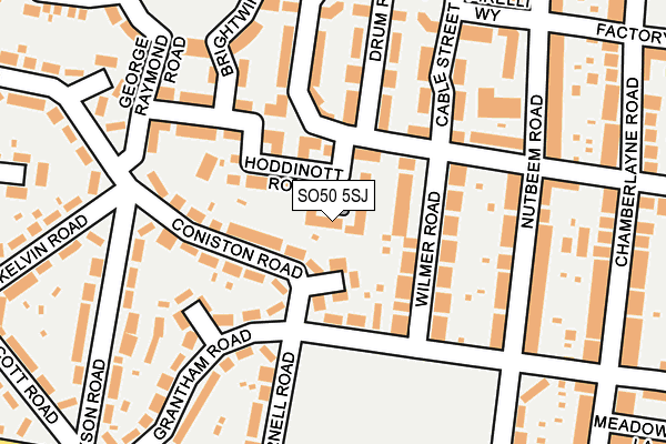SO50 5SJ map - OS OpenMap – Local (Ordnance Survey)
