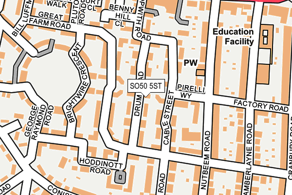 SO50 5ST map - OS OpenMap – Local (Ordnance Survey)