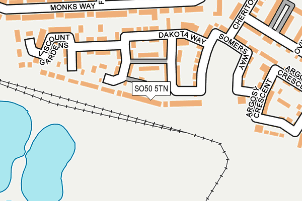 SO50 5TN map - OS OpenMap – Local (Ordnance Survey)