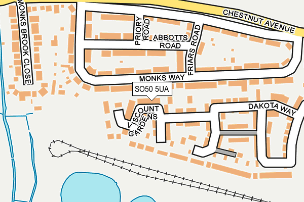 SO50 5UA map - OS OpenMap – Local (Ordnance Survey)