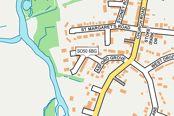 SO50 6BG map - OS OpenMap – Local (Ordnance Survey)