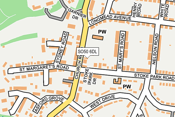 SO50 6DL map - OS OpenMap – Local (Ordnance Survey)