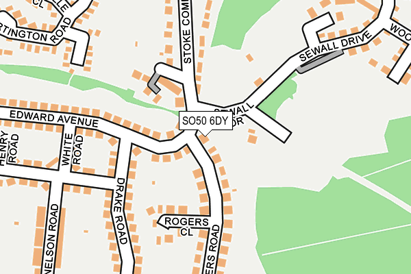 SO50 6DY map - OS OpenMap – Local (Ordnance Survey)
