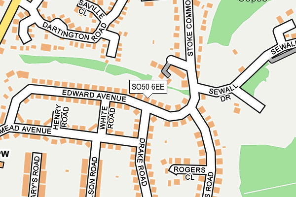 SO50 6EE map - OS OpenMap – Local (Ordnance Survey)