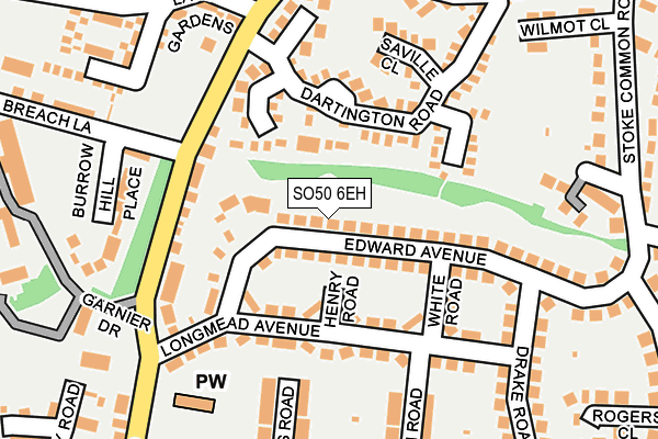 SO50 6EH map - OS OpenMap – Local (Ordnance Survey)