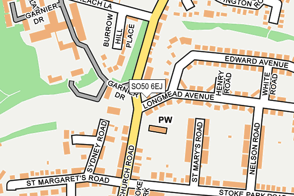 SO50 6EJ map - OS OpenMap – Local (Ordnance Survey)