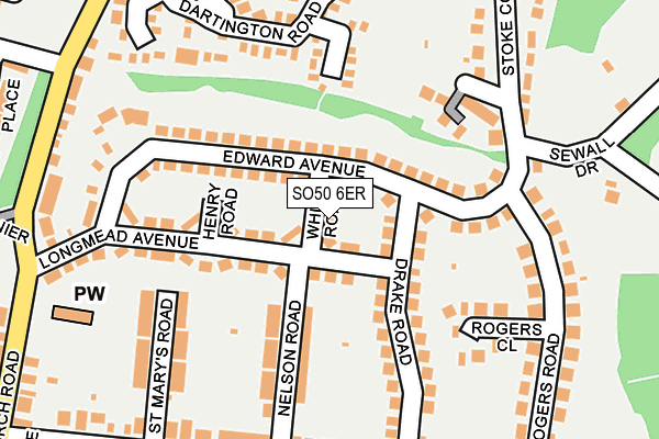 SO50 6ER map - OS OpenMap – Local (Ordnance Survey)