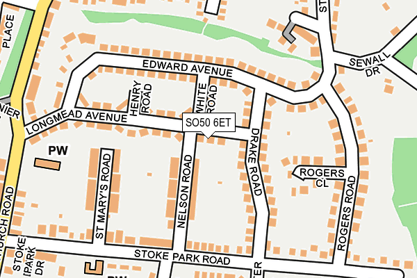 SO50 6ET map - OS OpenMap – Local (Ordnance Survey)
