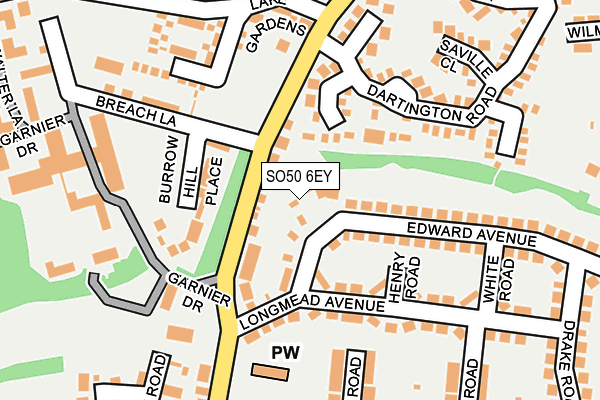 SO50 6EY map - OS OpenMap – Local (Ordnance Survey)