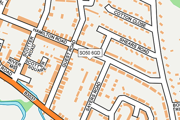 SO50 6GD map - OS OpenMap – Local (Ordnance Survey)