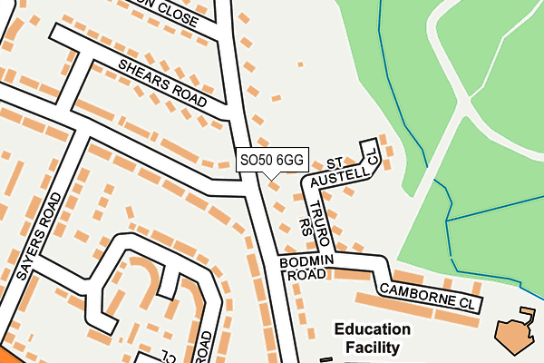 SO50 6GG map - OS OpenMap – Local (Ordnance Survey)