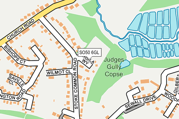 SO50 6GL map - OS OpenMap – Local (Ordnance Survey)