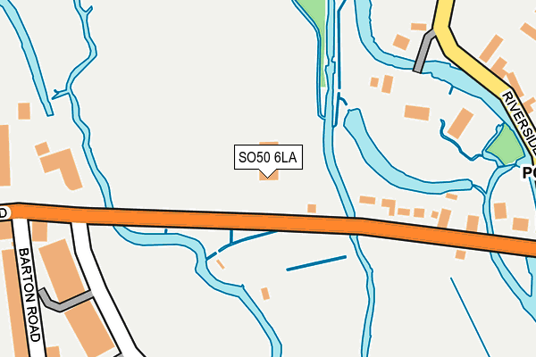 SO50 6LA map - OS OpenMap – Local (Ordnance Survey)
