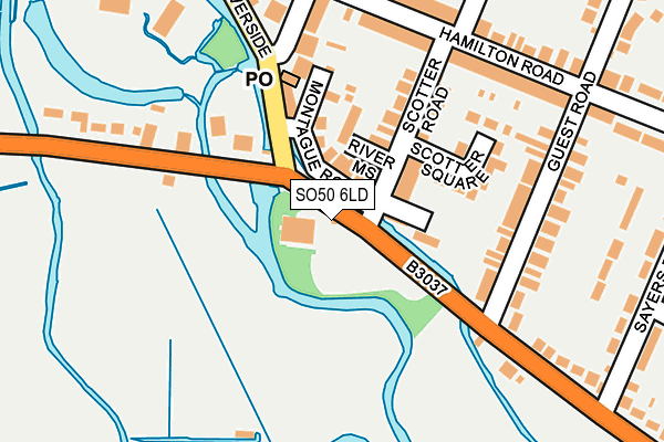 SO50 6LD map - OS OpenMap – Local (Ordnance Survey)