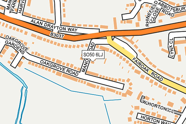 SO50 6LJ map - OS OpenMap – Local (Ordnance Survey)