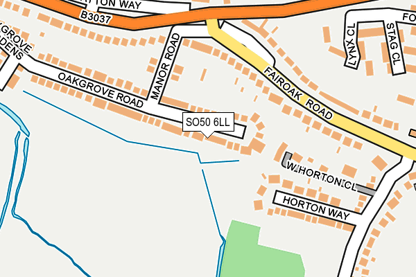 SO50 6LL map - OS OpenMap – Local (Ordnance Survey)
