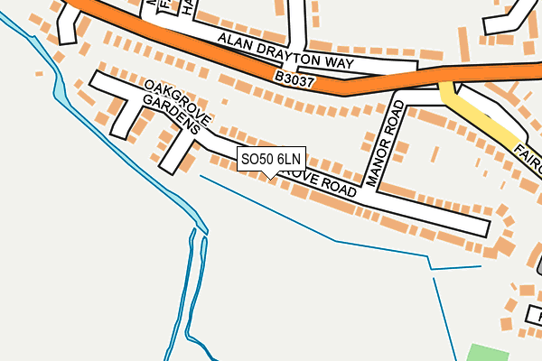 SO50 6LN map - OS OpenMap – Local (Ordnance Survey)