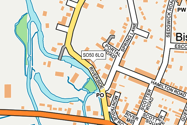 SO50 6LQ map - OS OpenMap – Local (Ordnance Survey)