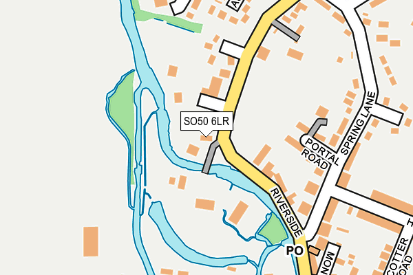 SO50 6LR map - OS OpenMap – Local (Ordnance Survey)