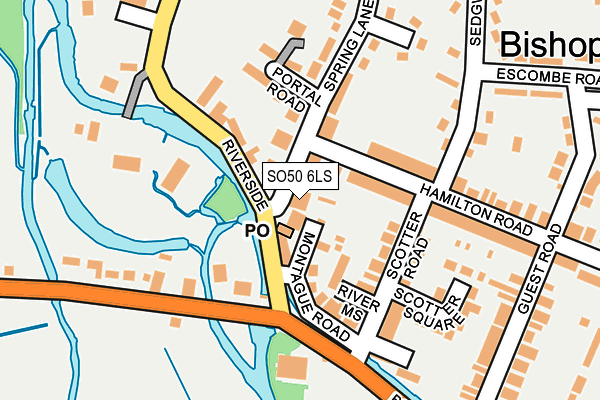 SO50 6LS map - OS OpenMap – Local (Ordnance Survey)
