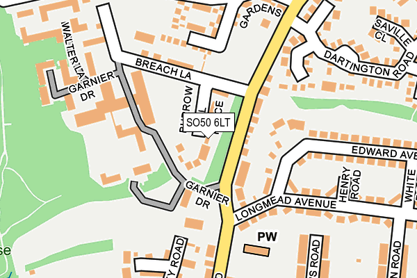 SO50 6LT map - OS OpenMap – Local (Ordnance Survey)