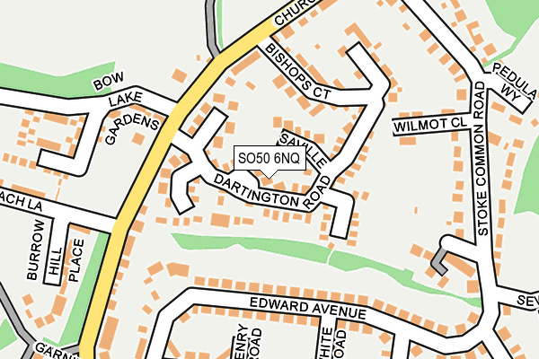 SO50 6NQ map - OS OpenMap – Local (Ordnance Survey)
