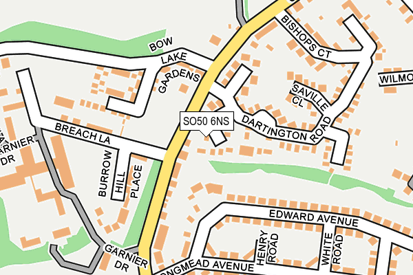 SO50 6NS map - OS OpenMap – Local (Ordnance Survey)