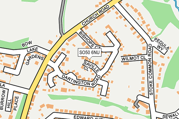 SO50 6NU map - OS OpenMap – Local (Ordnance Survey)