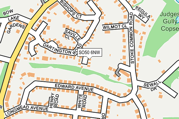 SO50 6NW map - OS OpenMap – Local (Ordnance Survey)