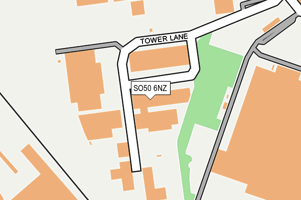 SO50 6NZ map - OS OpenMap – Local (Ordnance Survey)