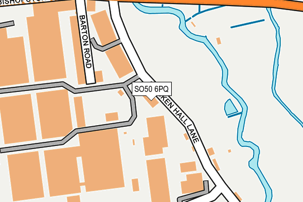 SO50 6PQ map - OS OpenMap – Local (Ordnance Survey)