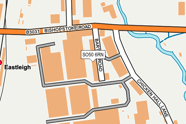 SO50 6RN map - OS OpenMap – Local (Ordnance Survey)