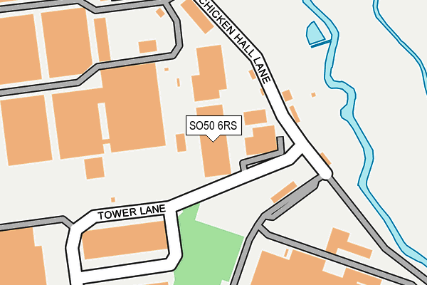 SO50 6RS map - OS OpenMap – Local (Ordnance Survey)