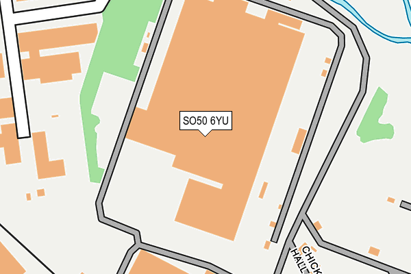SO50 6YU map - OS OpenMap – Local (Ordnance Survey)