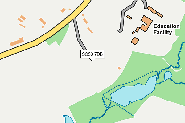 SO50 7DB map - OS OpenMap – Local (Ordnance Survey)
