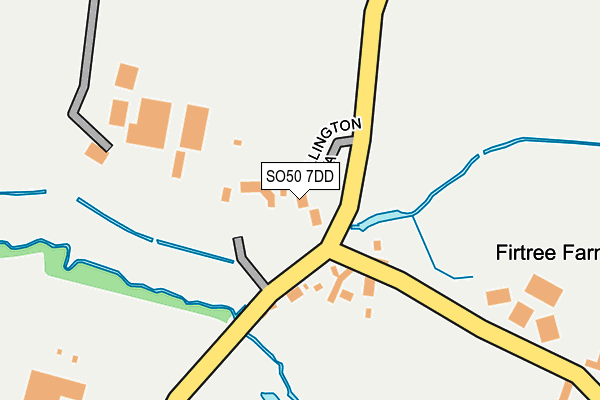 SO50 7DD map - OS OpenMap – Local (Ordnance Survey)