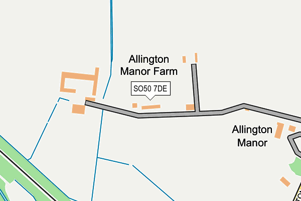 SO50 7DE map - OS OpenMap – Local (Ordnance Survey)