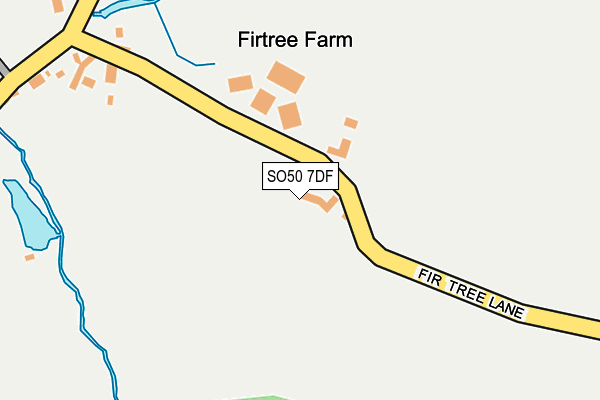 SO50 7DF map - OS OpenMap – Local (Ordnance Survey)