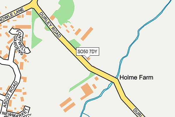 SO50 7DY map - OS OpenMap – Local (Ordnance Survey)