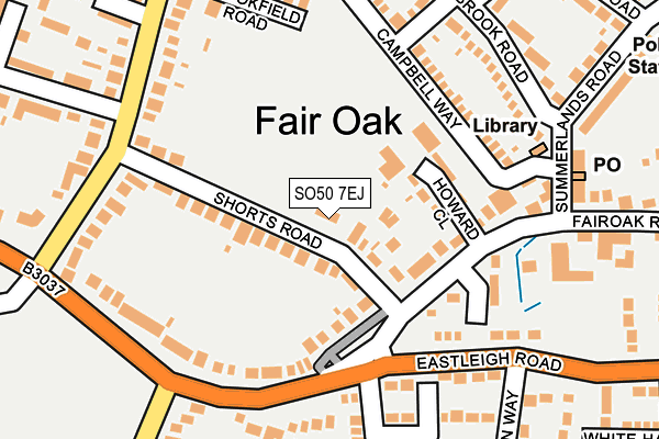 SO50 7EJ map - OS OpenMap – Local (Ordnance Survey)