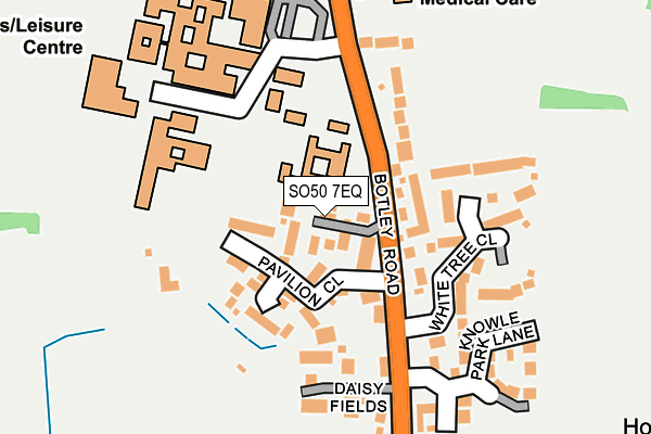SO50 7EQ map - OS OpenMap – Local (Ordnance Survey)
